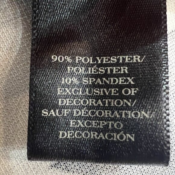 Ann Taylor Dress Women’s 14 Midi Black Navy White Floral Stretch Fit & Flare - Picture 12 of 13